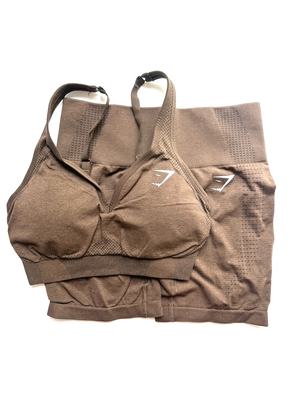 Gymshark Vital Seamless Soft Shorts & V Neck Sports Bra Set